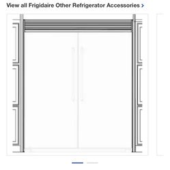 Frigidaire Professional 79 in. Dual Louvered Design Refrigerator Trim Kit - Stainless Steel