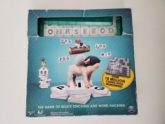 Upwords The Game of Quick Stacking And Word Hacking - Spin Master