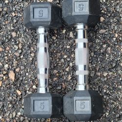Urethane Hexagon Dumbbells-5lbs 
Cash Only 