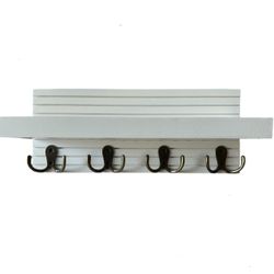 Decorative Key Hanging Rack with 4 Double Hooks