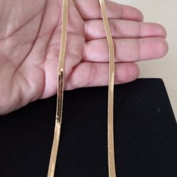 Gold Deep Plated Snake Necklace Chain Jewelry 