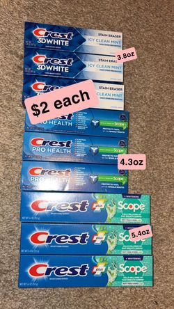 Crest toothpaste