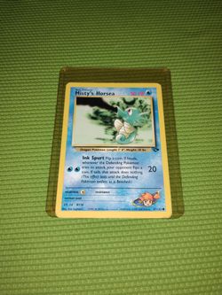 Near Mint 2000 Misty's Horsea Pokémon Game Card - 87/132 Gym Heroes