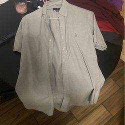 Gray Polo Button Up