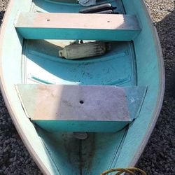 12 Ft Aluminum Boat Fishing Boat Dingy Great Condition 