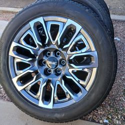 2024 OEM ORIGINAL TAKEOFFS GMC YUKON DENALI ULTIMATE 22 INCH TIRES BRIDGESTONE 95 % $ 1995 FIRM. 