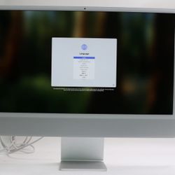 iMac, 2021, Silver 24” with 4.5K Retina display