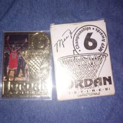 22 K Gold Michael Jordan Collector Card