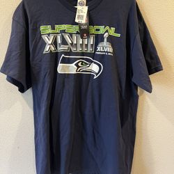 BNWT Seattle Seahawks Super Bowl 48 Tshirt - Mens Large