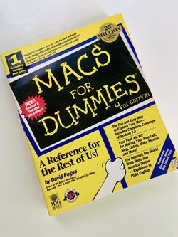 Macs for Dummies 4th Edition, by David Pogue