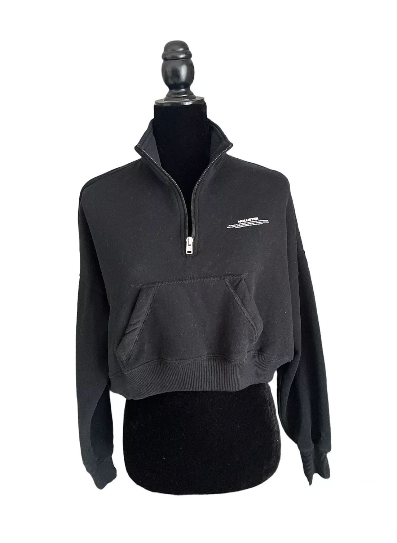 Hollister Crop Hoodie Sweatshirt M Women’s