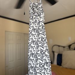 Women’s Maxi Dress L Black And White