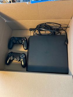 PS4 with two controllers