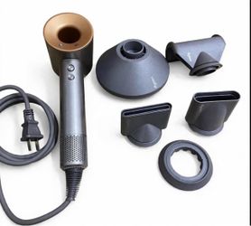 Dyson Supersonic HD08 Hair Dryer (Copper / Nickel) - Complete Set with 5 Attachments + Diffuser