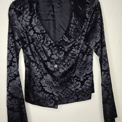 Paper Doll Women's Vintage Chic Black Jacket 