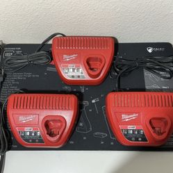 Milwaukee M12 Chargers 3 For $20