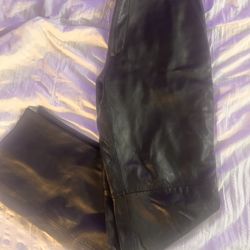 Wilson leather Ladies Biker Leather Pants Side 32