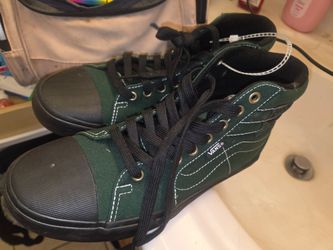 Vans High-Top Sneakers Green and Black