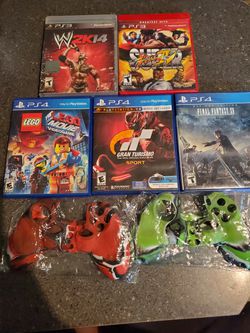 PS4 Games and new silicon grips and 2 PS3 games