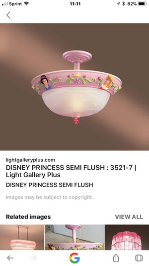 Disney Princess Ceiling Light Excellent Condition Granddaughter