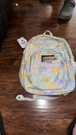 Jansport backpack floral fresh mint