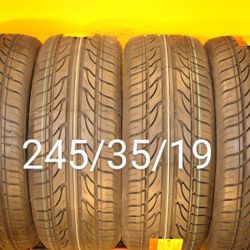 4 New Tires For Sale 245/35/19 We Service Motorcycle Tires