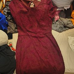 Maroon Dress