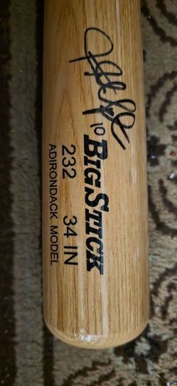 JustinUpton hand signed Rawlings Bat