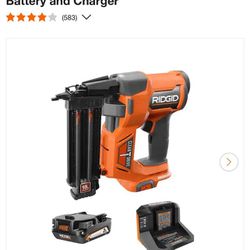 Nail Gun New With One Battery