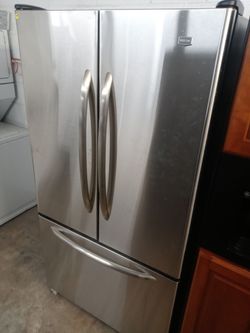 Maytag stainless steel french door refrigerator - Free delivery