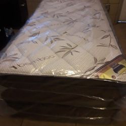 Brand New Twin Size Pilllowtop Mattress Included Box Spring. 
