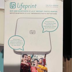 Lifeprint 3x4.5 Hyperphoto Printer for iPhone & Android - WHITE