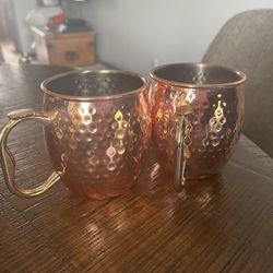 Brass Looking Cocktail Mugs