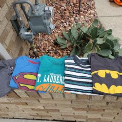 Boys Shirts, Size 5, Short Sleeve, Ea