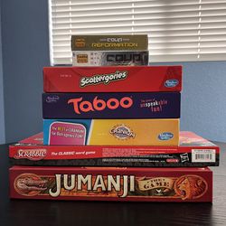 Assortment of 6 Board Games