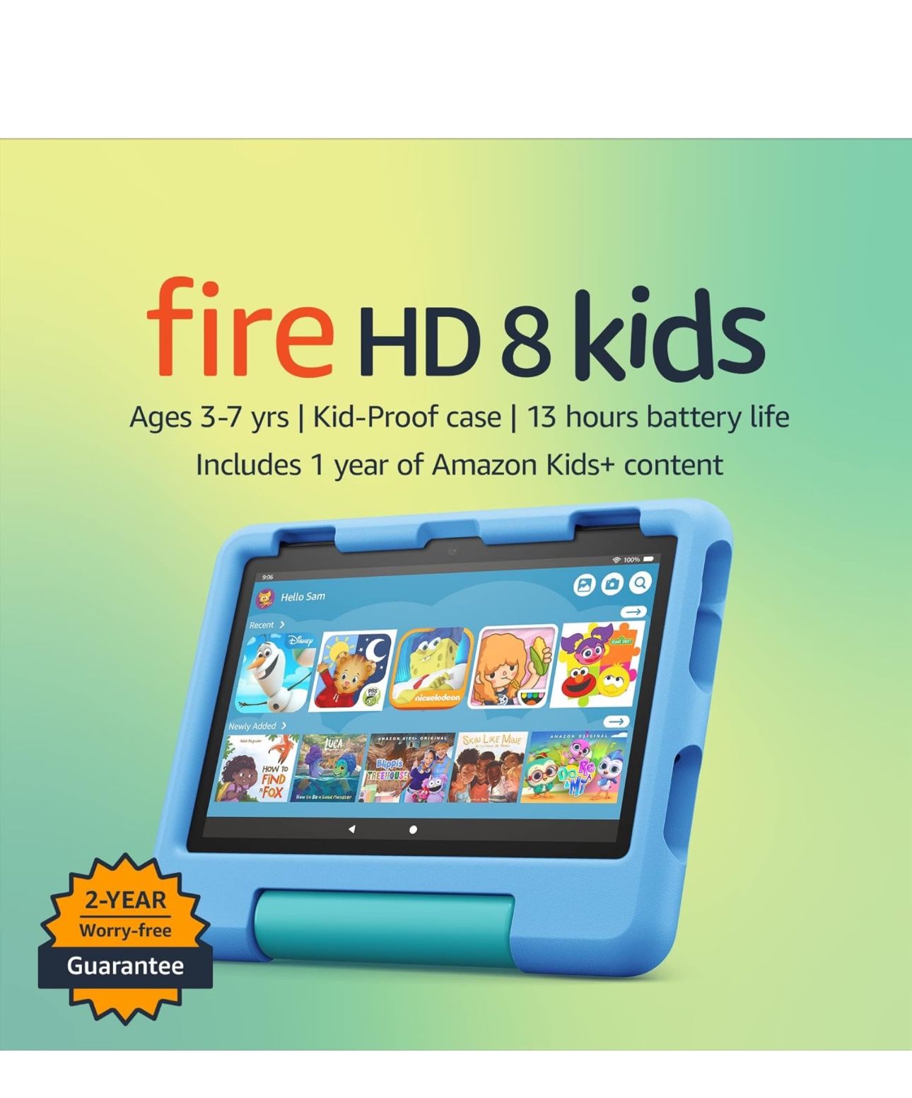 Amazon HD 8 Kids Tablet Purple Or Blue