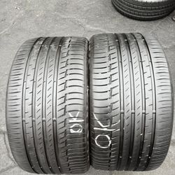Tengo un Set de llantas en muy buenas condiciones, marca CONTINENTAL PremiumContact 315/30 R 22 instalados y balanceado por el mismo precio $165