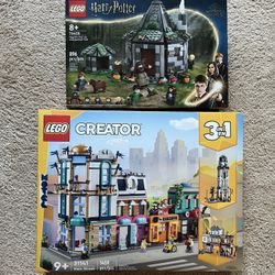 Lego Set 31141 Main Street + 76428 Harry Potter Hagrid’s Hut 