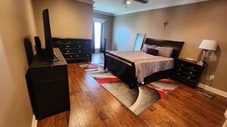 Bed frame and night stand  and dresser