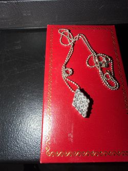 18k white gold necklace 750