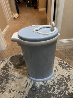 Ubbi Steel Diaper Pail Light Blue