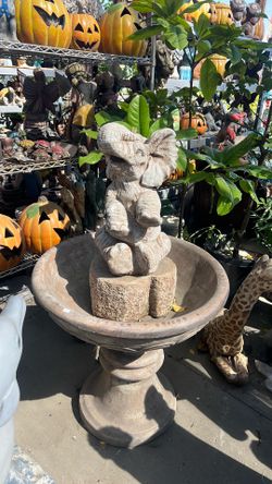 Concrete water fountain