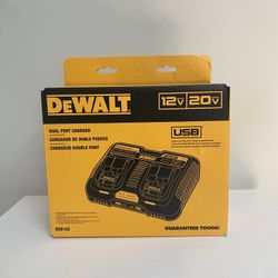 DEWALT 12V/20V MAX Lithium-Ion Dual Port Charging Station with (2) USB Ports Brand New