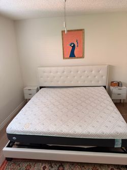Sealy Queen Mattress with bed frame