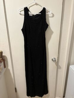 Formal Black Sparkly Beaded Dress or Prom Dress