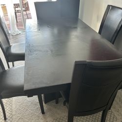 Dining Room Table 6 Chairs 72x39