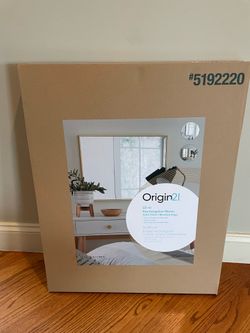 22“ x 28“ rectangular gold Finish mirror