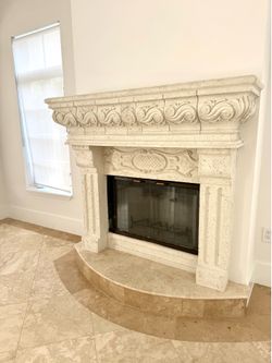 Stone Fireplace Mantel