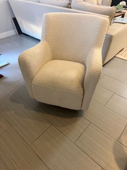 White Barrel Chair