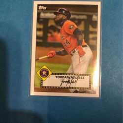 2021 TOPPS T52-3 YORDAN ALVAREZ, HOUSTON ASTROS, NM-MT HOT INSERT ! ONLY $1 Firm 